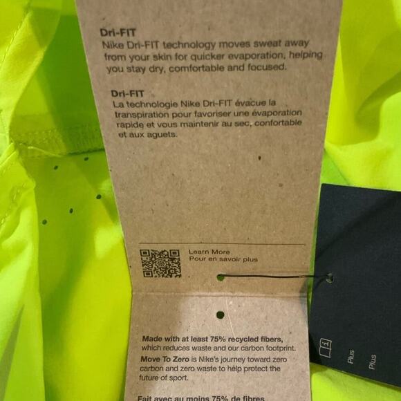 Nike Dri Fit Running Short Womens Size 2X Atomic Green Brief Lined 3" Activewear - Picture 9 of 10